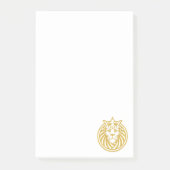 Lion met kroon - Gold Style 4 Post-it® Notes (Voorkant)