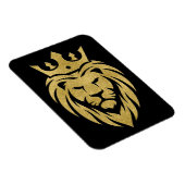 Lion met kroon - gouden stijl 3 magneet (Rechterzijde)
