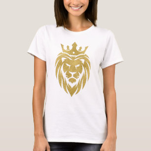 Lion met kroon - gouden stijl 3 t-shirt