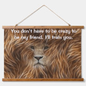 Lion met lange haar hangend wandkleed (Voorkant)