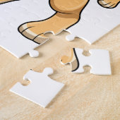 Lion met microfoon legpuzzel (Zijkant)