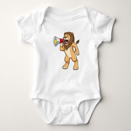 Lion met microfoon romper (Voorkant)