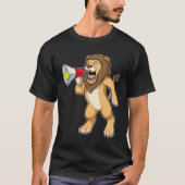 Lion met microfoon t-shirt (Voorkant)