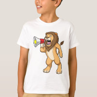 Lion met microfoon