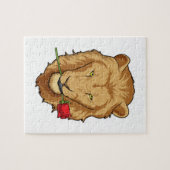 Lion met Roos Legpuzzel (Horizontaal)