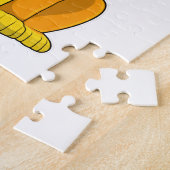 Lion met zonnebloempitten legpuzzel (Zijkant)