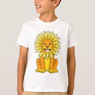 Lion met zonnebloempitten t-shirt