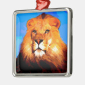 Lion Metalen Ornament (Links)