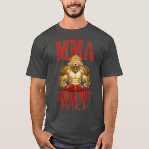 Lion Mma Workout Boxing Martial Arts Beast Fight T-shirt