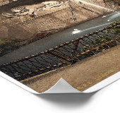 Lion Monument en fontein, Lucerne, Zwitserland Poster (Hoek)