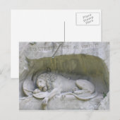 Lion Monument Lucerne Briefkaart (Voorkant / Achterkant)