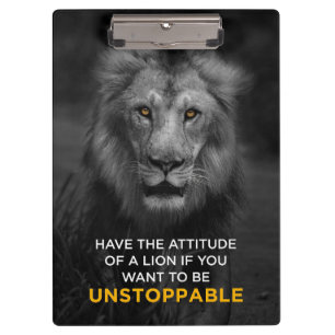 Lion Motivatie Klembord
