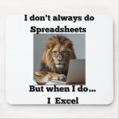 Lion Mousepad Muismat (Voorkant)