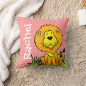 Lion name 1st verjaardag keepomwille bleek roze ku kussen (Deken)