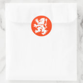 Lion Nederland Ronde Sticker (Tas)