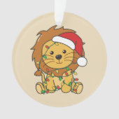 Lion Noël Animaux d'hiver Lions de vacances (devant)