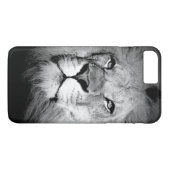 Lion noir et blanc iPhone 7 Plus Coque (Dos (Horizontal))