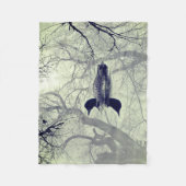 Lion noir et blanc sur une couverture de lancer de (Devant)