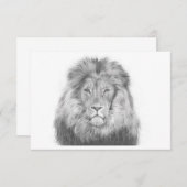 Lion Note Card Notitiekaartje (Voorkant / Achterkant)