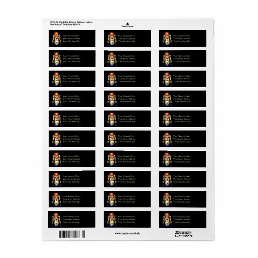Lion Notenkraker Kerstmis Etiket (Full Sheet)