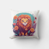Lion Nursery Art Kussen (Voorkant)