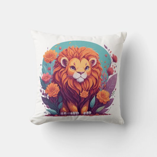 Lion Nursery Art Kussen (Voorkant)