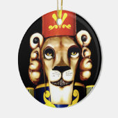 Lion Nutcracker Ornement de Noël (Gauche)