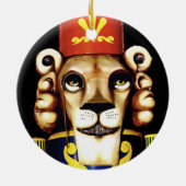 Lion Nutcracker Ornement de Noël (Dos)