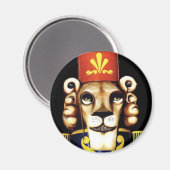 Lion Nutkraker Magnet Magneet (Voorkant / Achterkant)