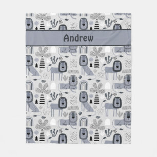 Lion Oerwoud King Fleece Blanket