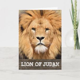 LION OF JUDAH CHRISTELIJK ART KAART