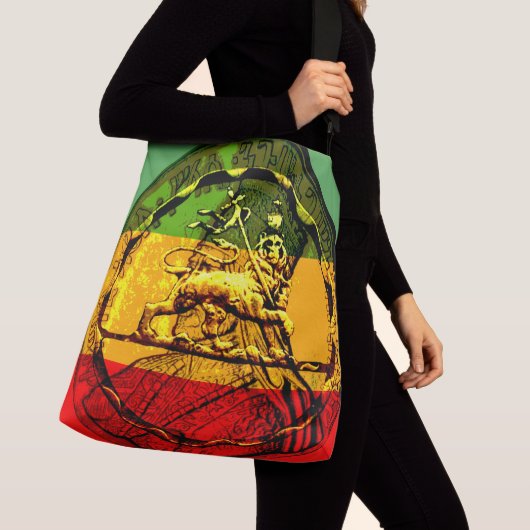 Lion of Judah Cross Body Canvas tas (Dichtbij)