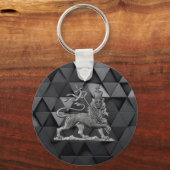 Lion of Judah Jah Rastafari Rasta Reggae Roots INI Sleutelhanger (Voorkant)
