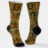 Lion of Judah Jah Rastafari Rasta Reggae Socks Sokken (Gebogen)