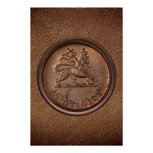 Lion of Judah Jah Rastafari Reggae Roots Poster Perfect Poster (Voorkant)