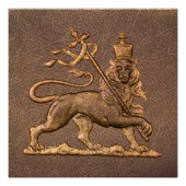 Lion of Judah Jah Rastafari Reggae Roots Poster Perfect Poster (Voorkant)