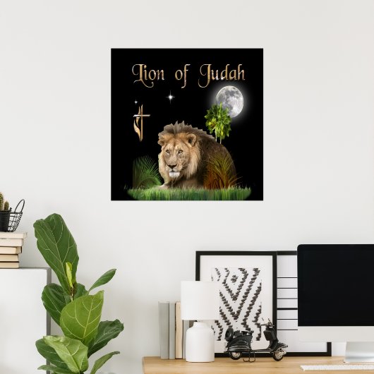 Lion of judah Poster (Bureau à domicile)