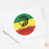 Lion of Judah - Rastafara - Jah Rastafari Sticker (Enveloppe)