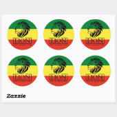 Lion of Judah - Rastafara - Jah Rastafari Sticker (Feuille)