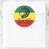 Lion of Judah - Rastafara - Jah Rastafari Sticker (Sac)