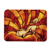 Lion of Judah - Rastafara - Reggae Rasta Magnet (Horizontal)
