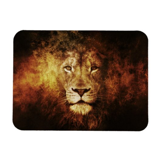 Lion of Judah - Rastafara - Reggae Rasta Magnet Magneet (Horizontaal)
