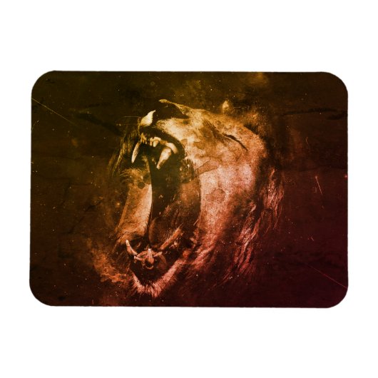 Lion of Judah - Rastafara - Reggae Rasta Magnet Magneet (Horizontaal)