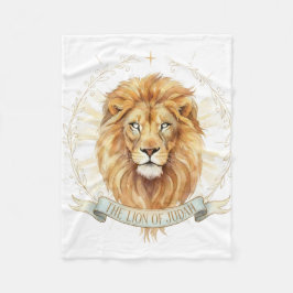 Lion of Judah Small Baby Blanket - 30x40 Plush  Fleece Deken