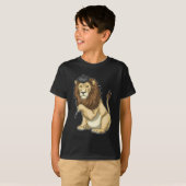 Lion Paint Brush Painting T-shirt (Voorkant volledig)