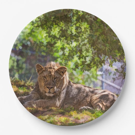 LION PAPIEREN BORDJE (Voorkant)