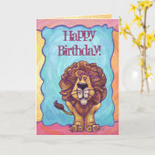 Lion Party Center Kaart (Gele Bloem)