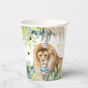 Lion Party Dieren Verjaardag Zoo Safari Papieren Bekers