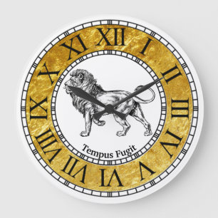 Lion Personalize Vintage Grote Klok