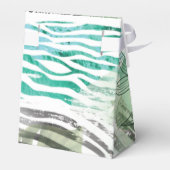 Lion Personalized Wild First Birthday Favor Box Bedankdoosjes (Achterkant)